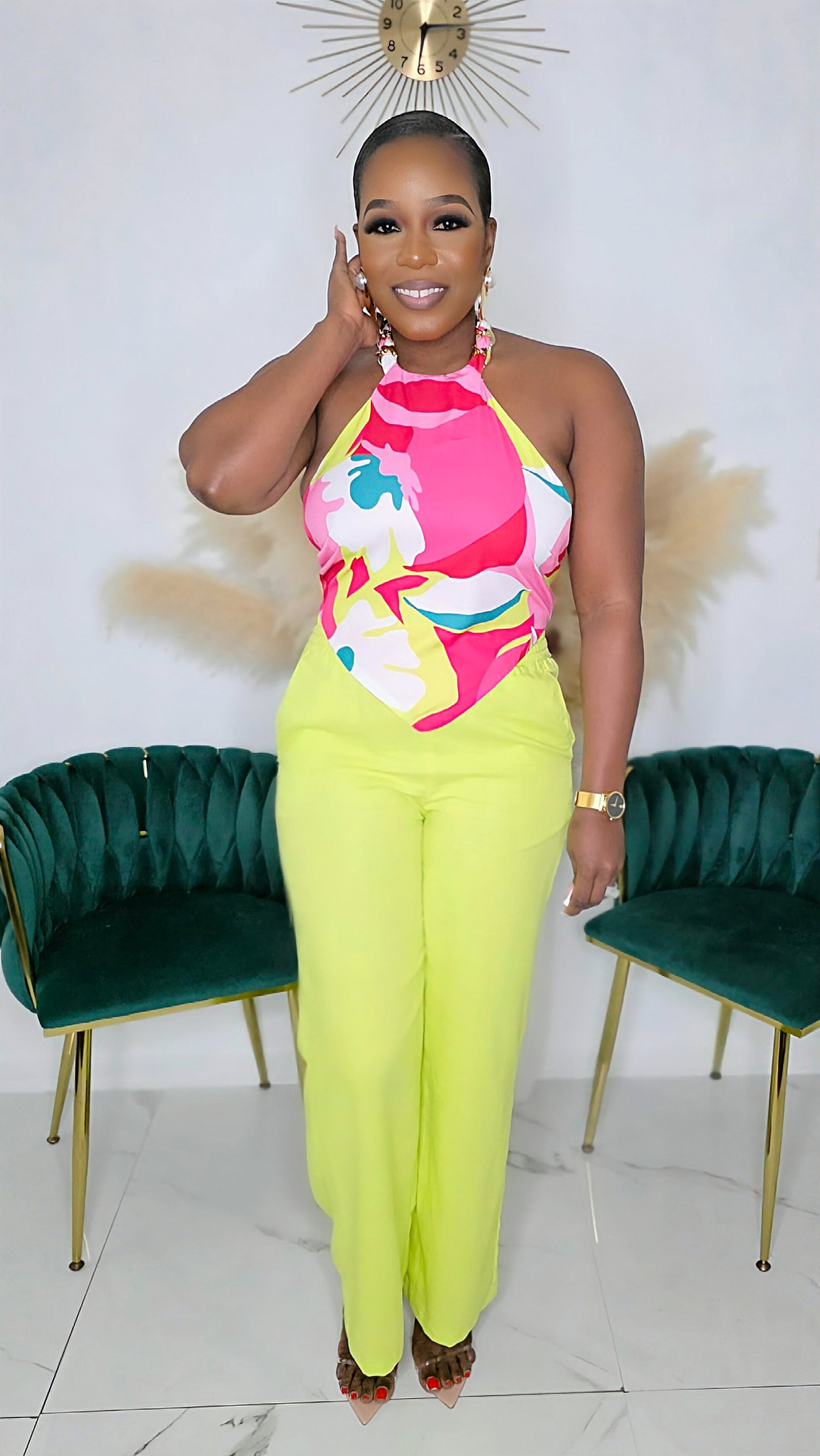 IN DEMAND LINEN PANTS - LIME