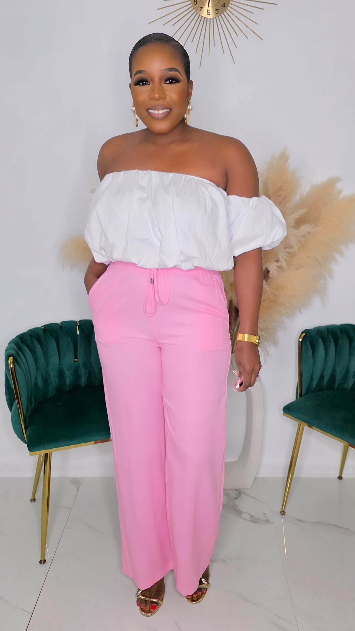 IN DEMAND LINEN PANTS - PINK