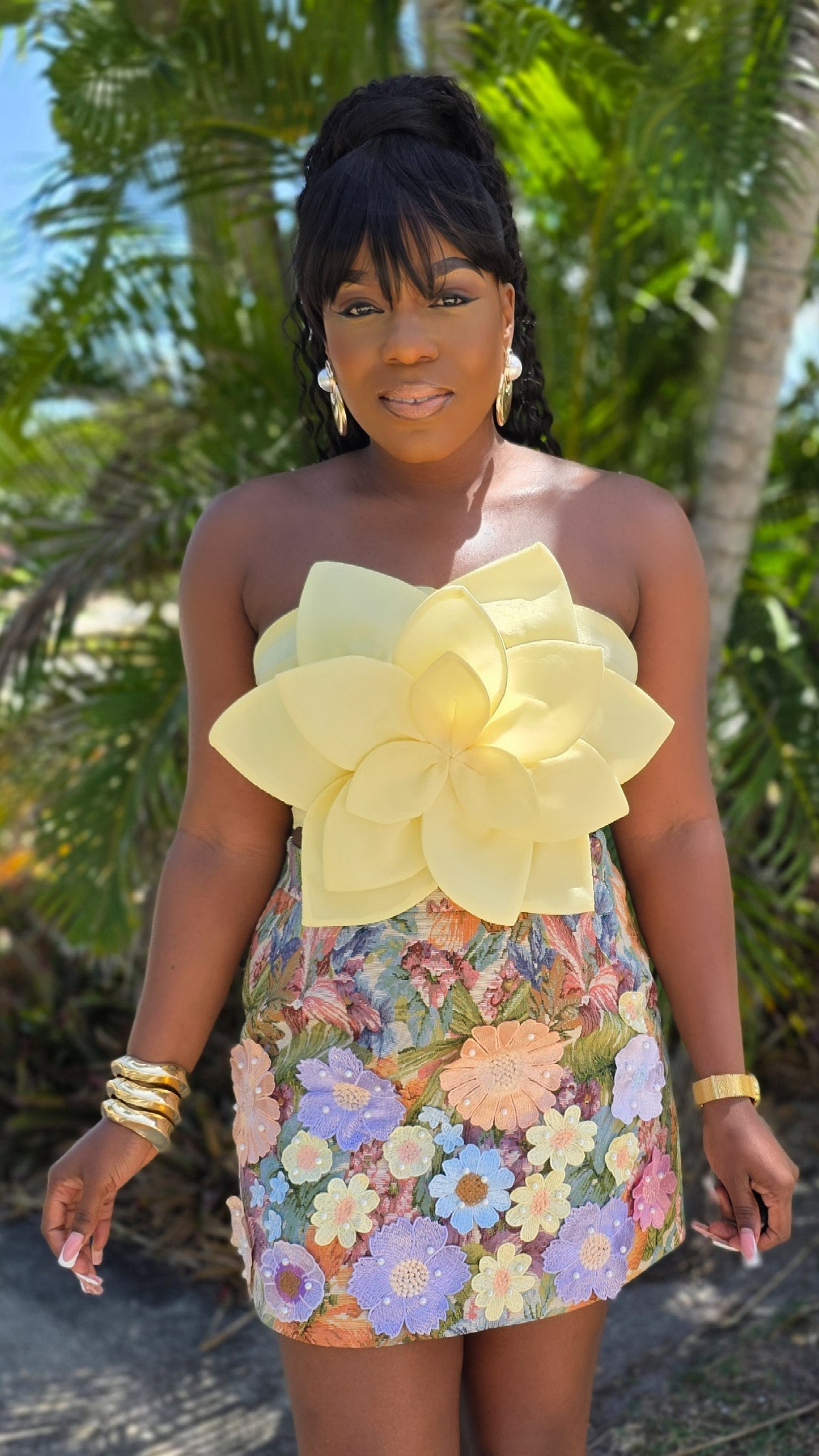 SIGNS OF SPRING MINI SKIRT