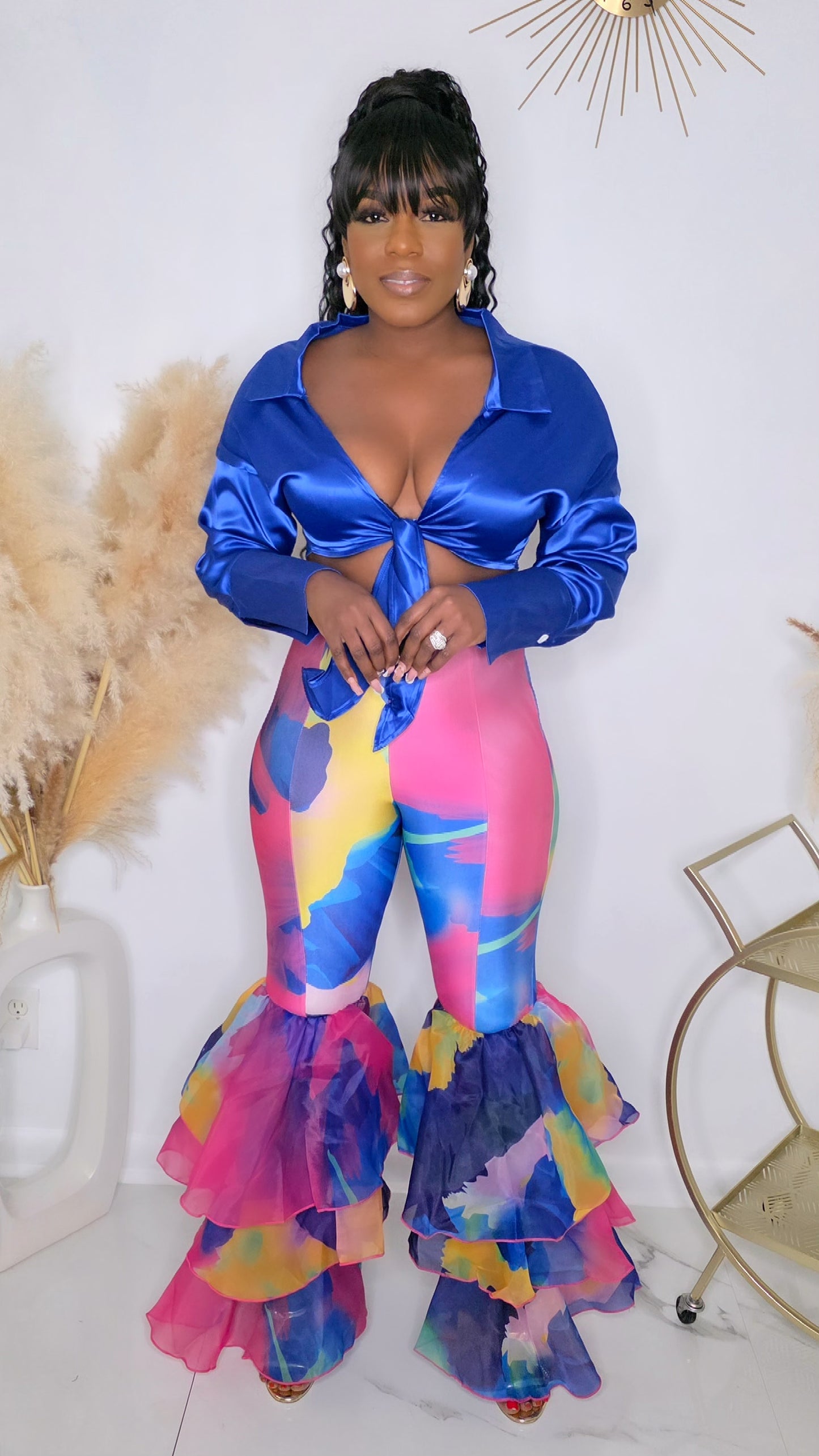 JAZMINE TOP - ROYAL BLUE