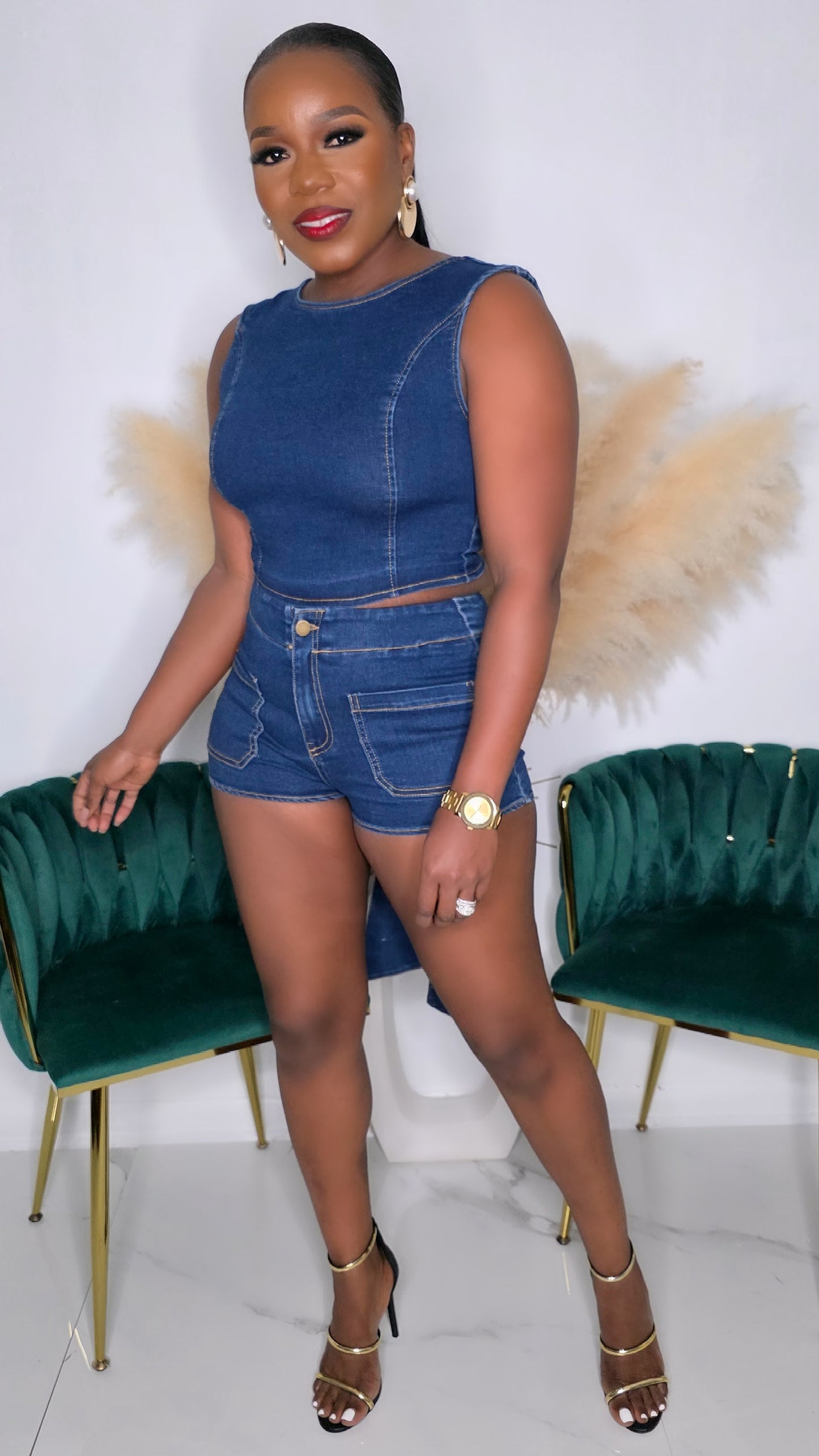 BIG MOMENT DENIM SET