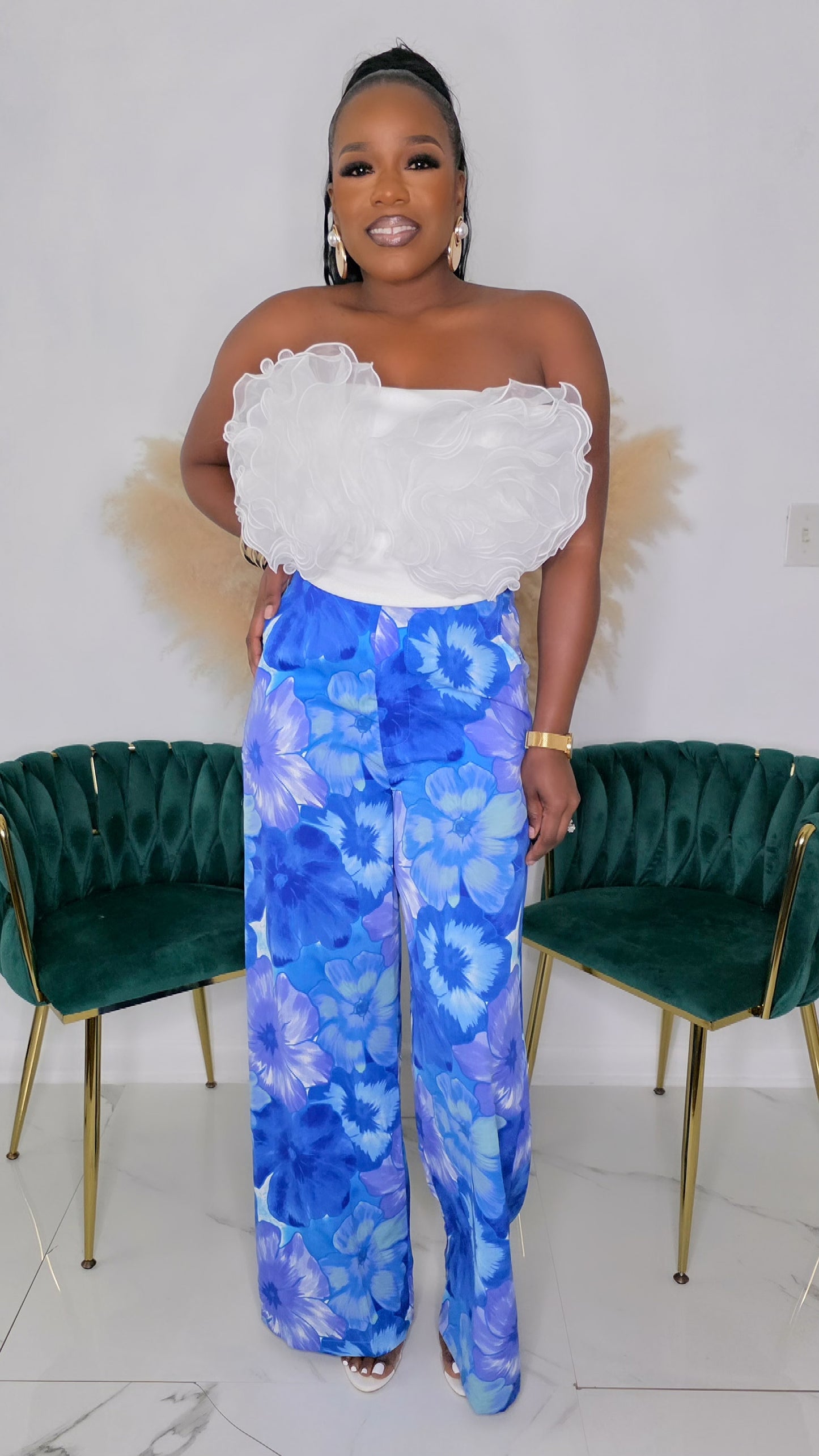 SUMMER LUXE PANTS - BLUE