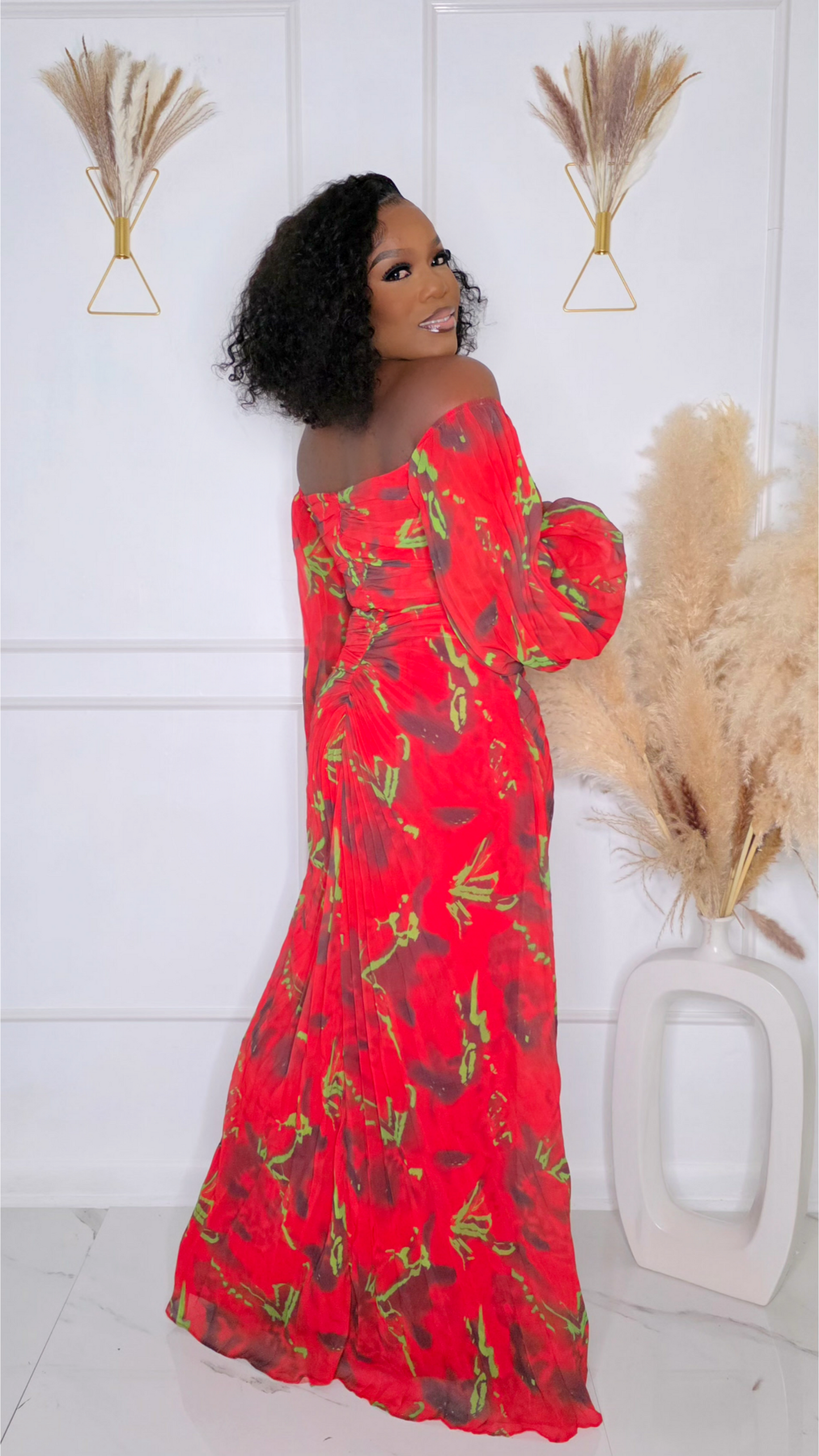 CRIMSON DOLL MAXI DRESS
