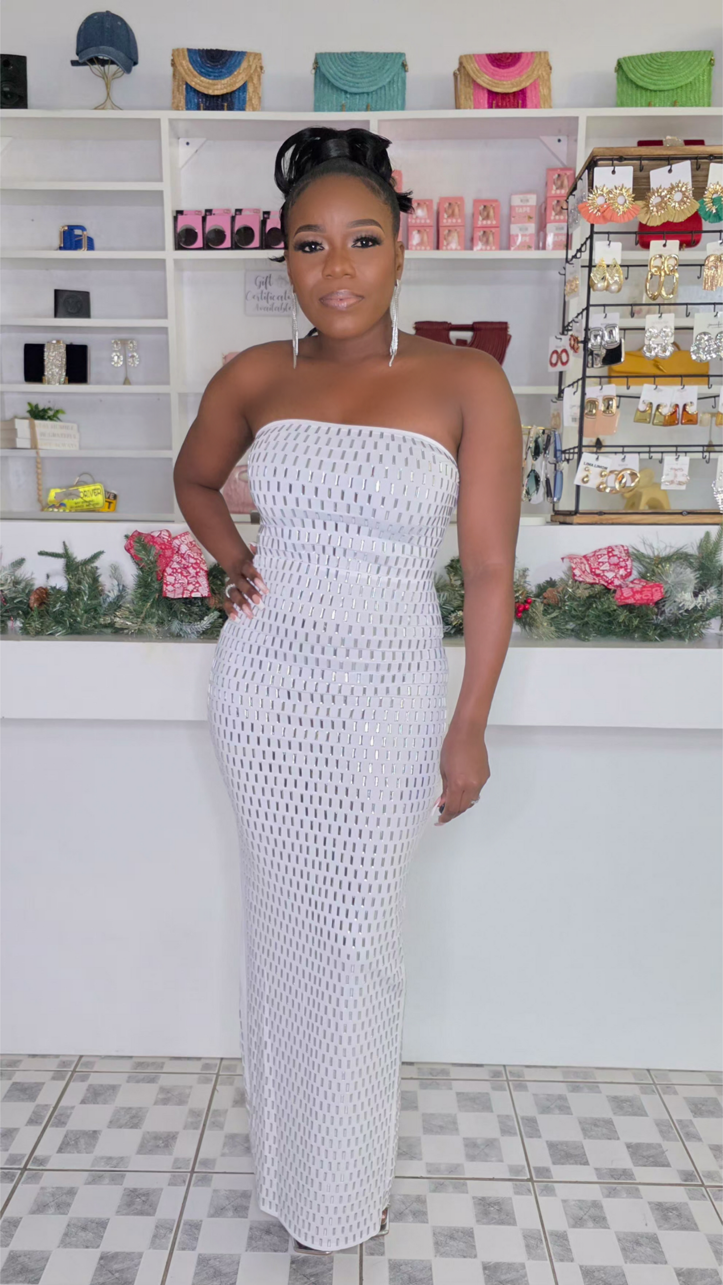 RED CARPET DRAMA DRESS