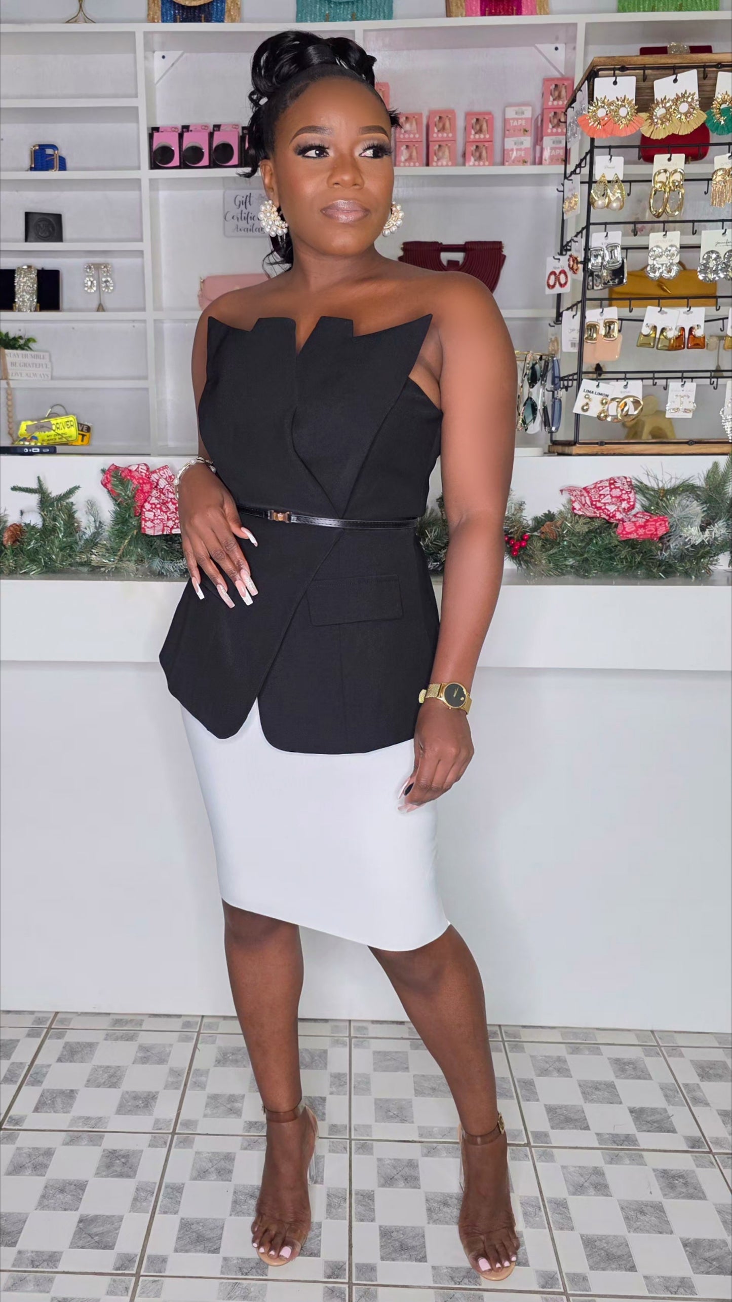 STRAIGHT TO THE BANK TOP - BLACK