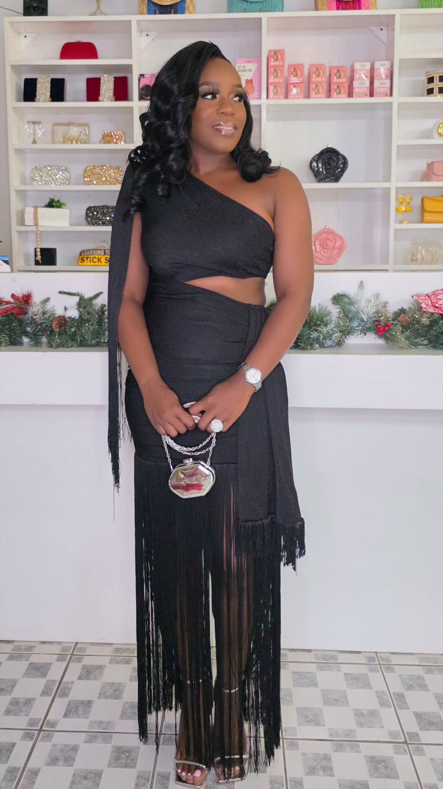 LICENSED TO STUN MIDI DRESS