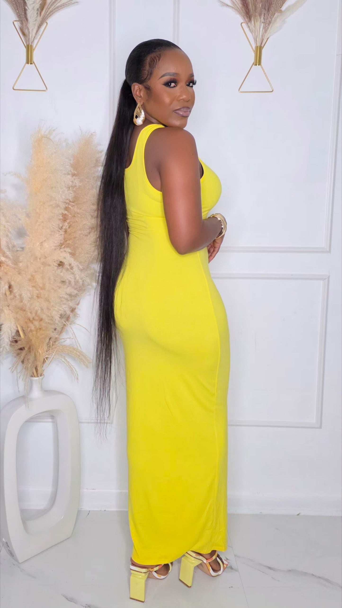 MARTINI DRESS - YELLOW