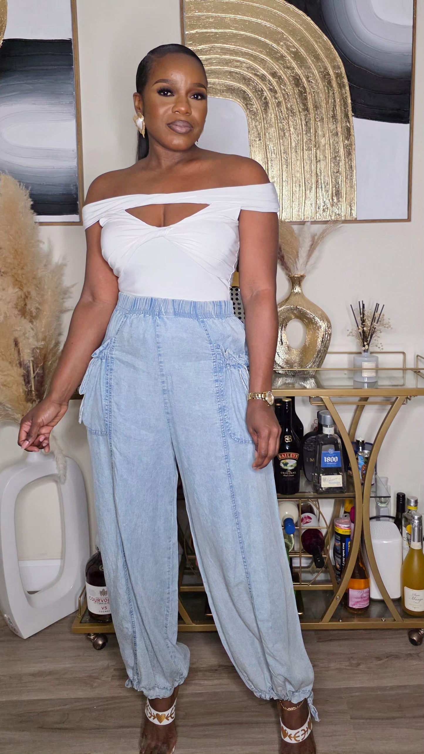 DON’T MESS WITH ME DENIM PANTS