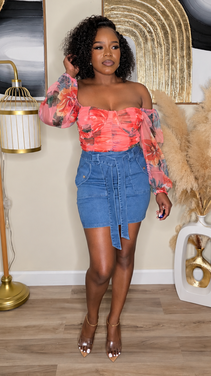 HEAD GAMES DENIM SKIRT