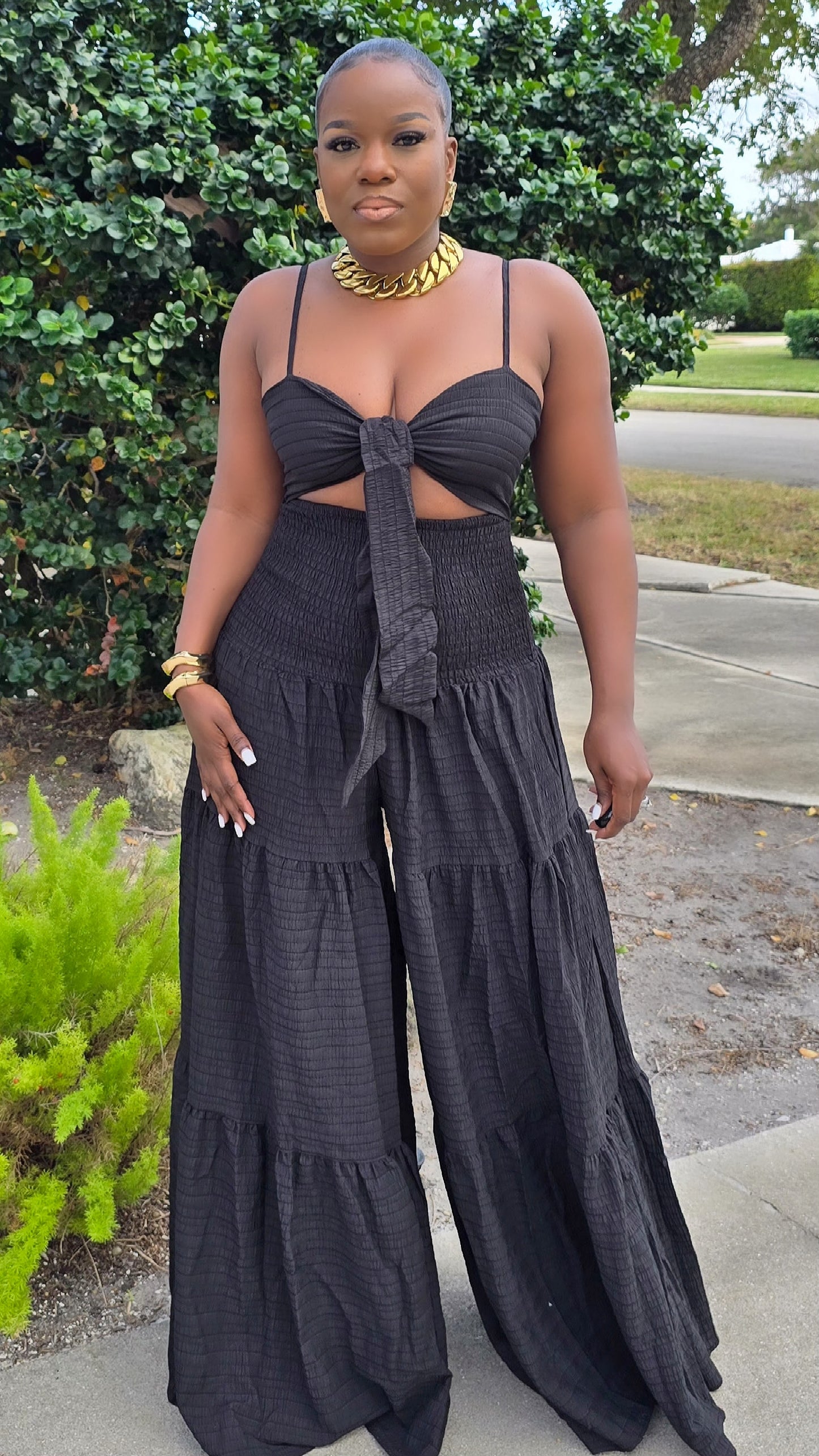 BLACK GODDESS JUMPSUIT