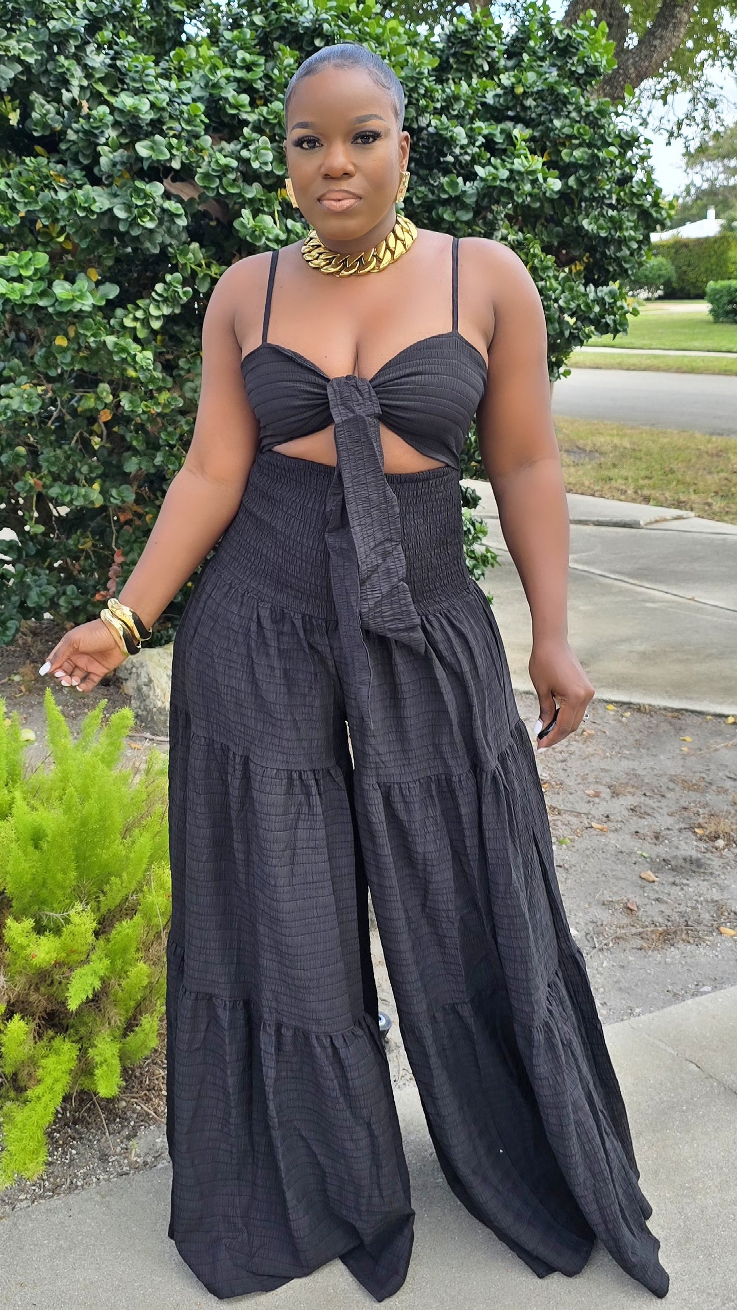 BLACK GODDESS JUMPSUIT