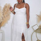 PRE ORDER - CAN'T BE RUFFLED MIDI DRESS - WHITE