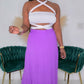 EYE CANDY MAXI SKIRT - PURPLE