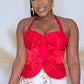 SWEPT AWAY TOP - RED