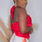 SWEPT AWAY TOP - RED