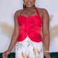 SWEPT AWAY TOP - RED