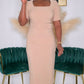 FOR FUTURE REFERENCE MIDI DRESS - TAUPE