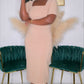 FOR FUTURE REFERENCE MIDI DRESS - TAUPE