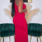 SUMMER STAPLE MAXI DRESS -BURGUNDY