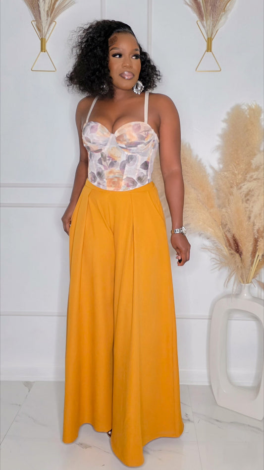NATURAL GOOD LOOKS PALAZZO PANTS