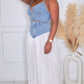 RIGHT HERE, RIGHT NOW DENIM SET