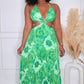 ZAIIA MAXI DRESS - GREEN