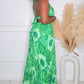 ZAIIA MAXI DRESS - GREEN