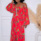 CRIMSON DOLL MAXI DRESS