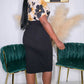 STAY FOCUSED SKIRTS - BLACK