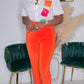 MODERN TOUCH PANTS - ORANGE