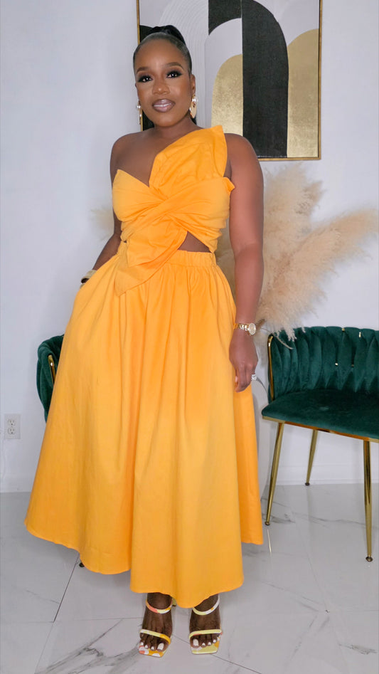 VINTAGE FLAVOR MIDI DRESS