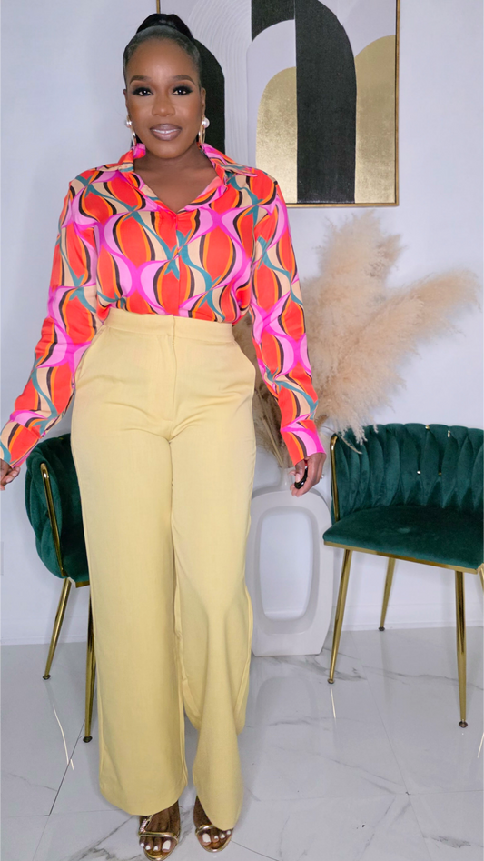 DAHLIA PANTS - LEMON