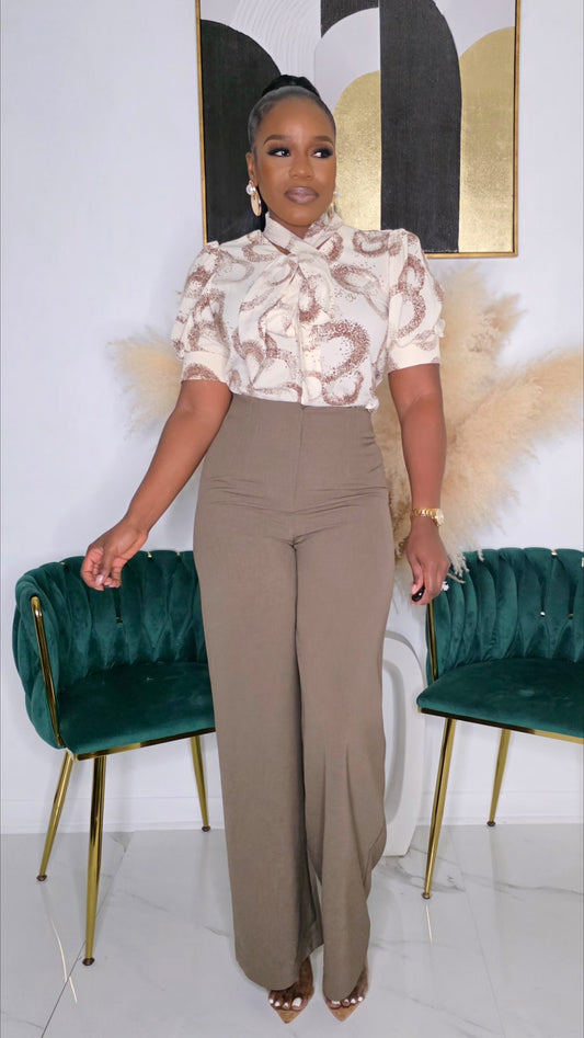 TIARA PANTS - BROWN