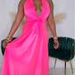 INSIDE SCOOP MAXI DRESS-FUCHSIA