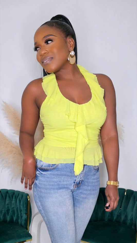 PENELOPE TOP - LIME