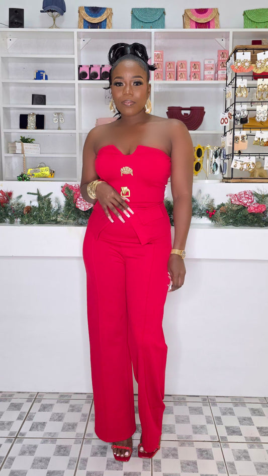 NEW FLAME 2 PIECE SET - RED