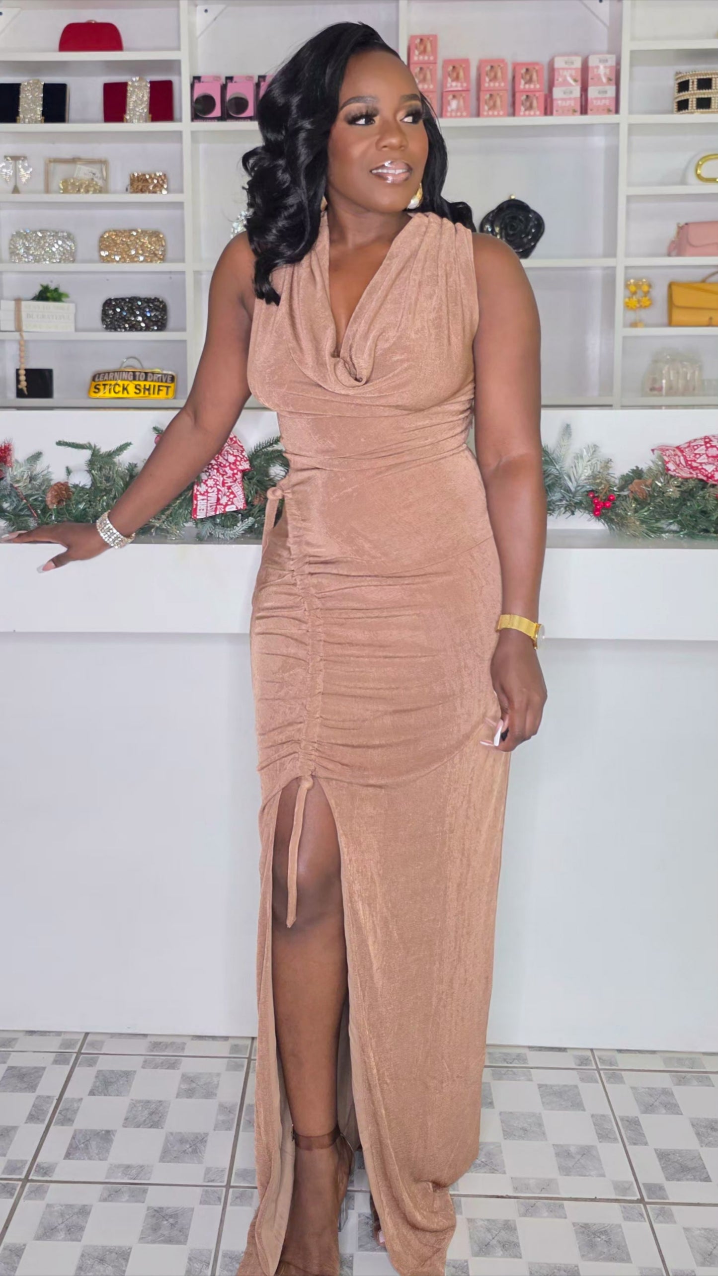 BODY FABRIC MAXI DRESS