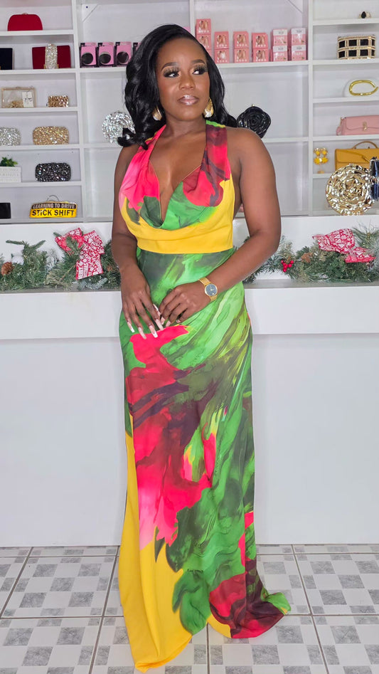 FASHION GAMBLE MAXI DRESS