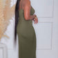 PRE-ORDER - SEXY BY DESIGN MAXI DRESS - OLIVE