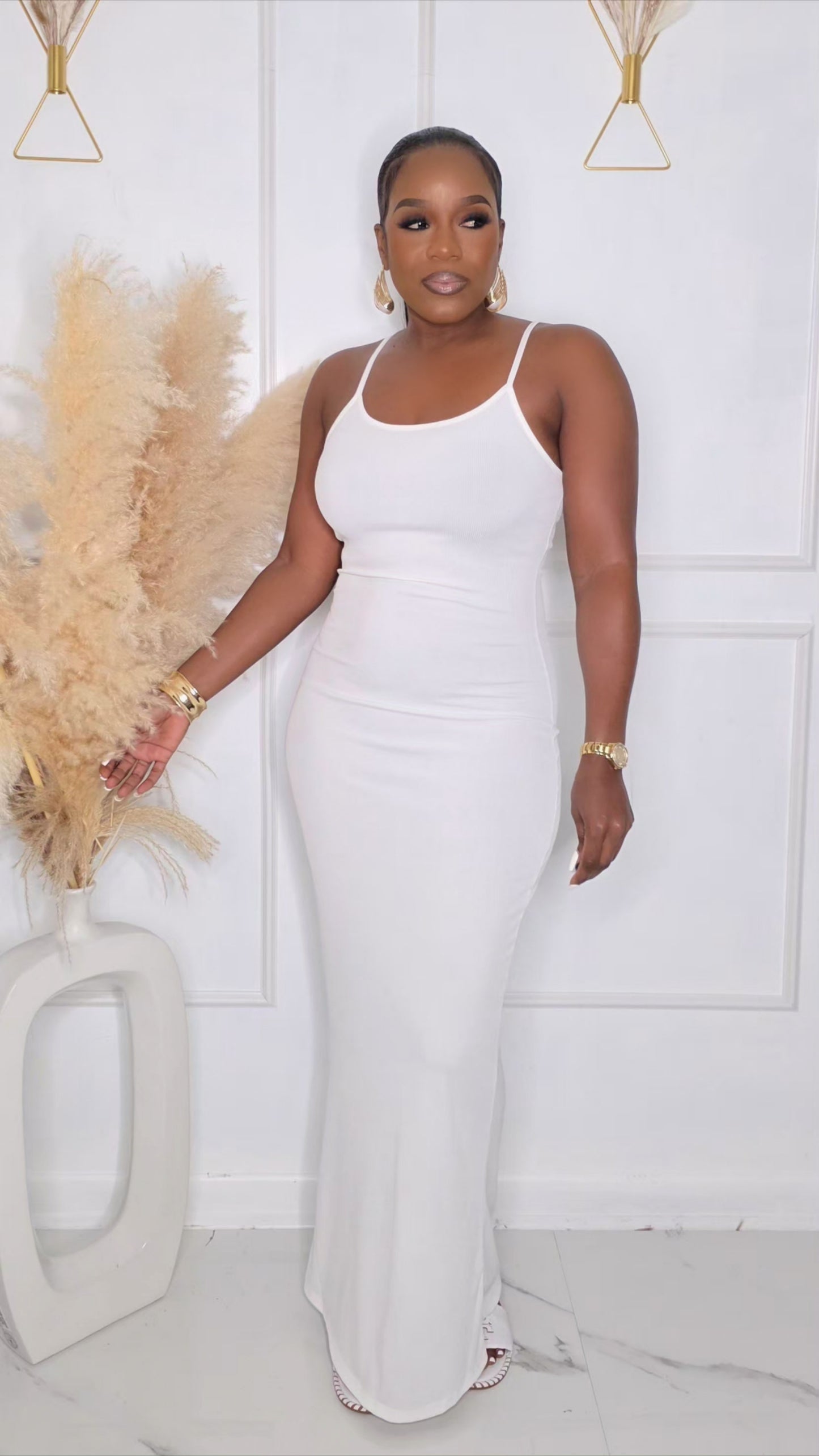 PRE-ORDER - SEXY BY DESIGN MAXI DRESS - WHITE