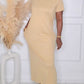 PRE-ORDER - ON SITE T-SHIRT DRESS - NUDE