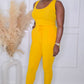 ON THE GRIND JUMPSUIT - YELLOW