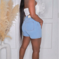 MIXED EMOTIONS DENIM SHORTS