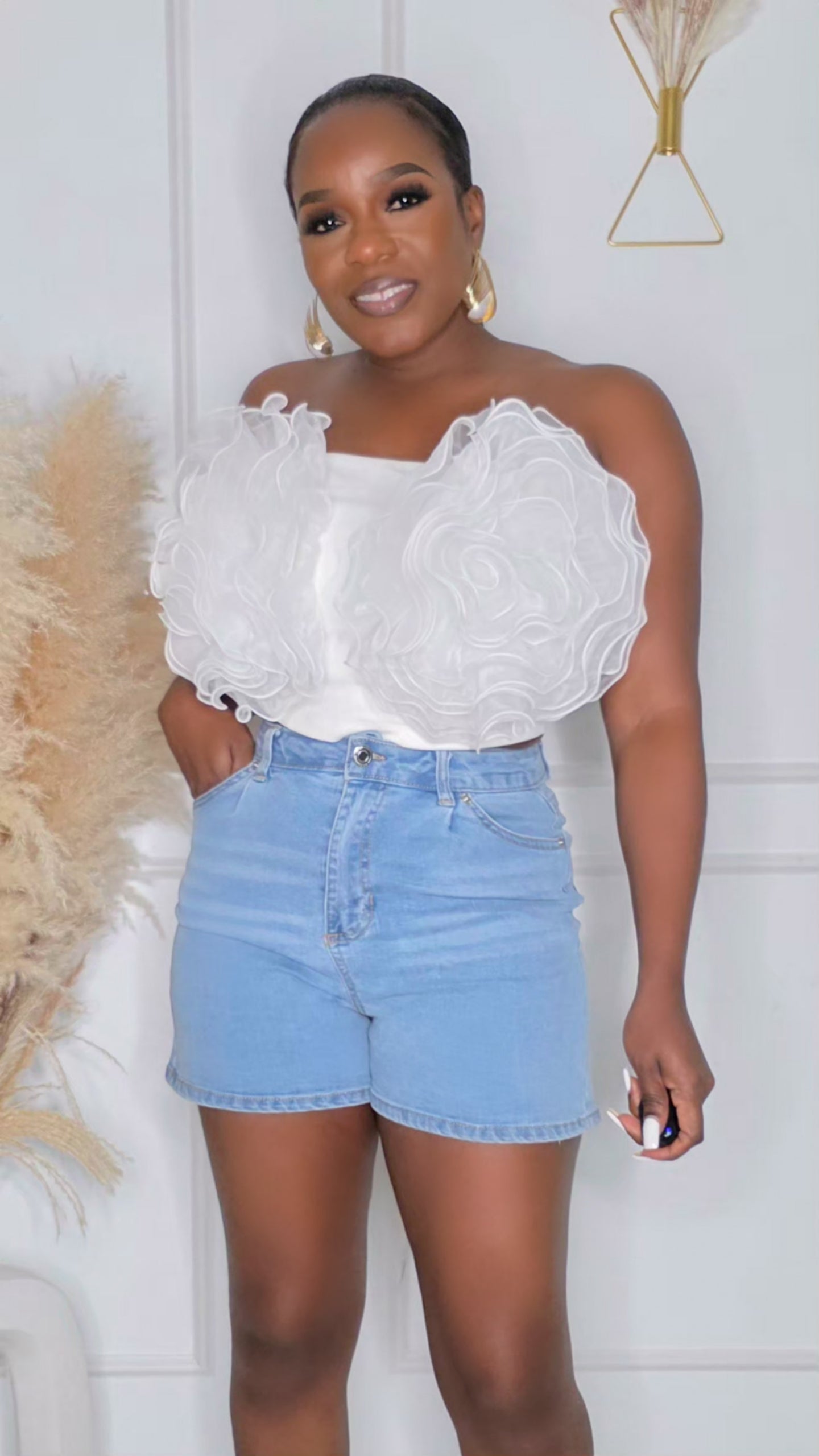 MIXED EMOTIONS DENIM SHORTS