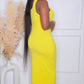 MARTINI DRESS - YELLOW