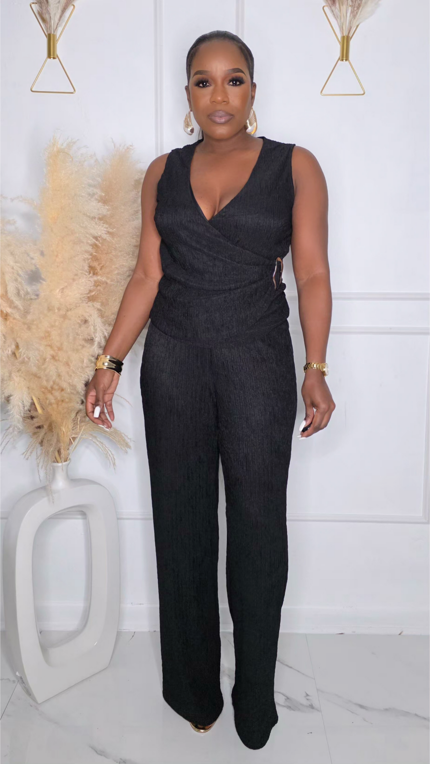 DAILY COUTURE LOUNGE SET - BLACK