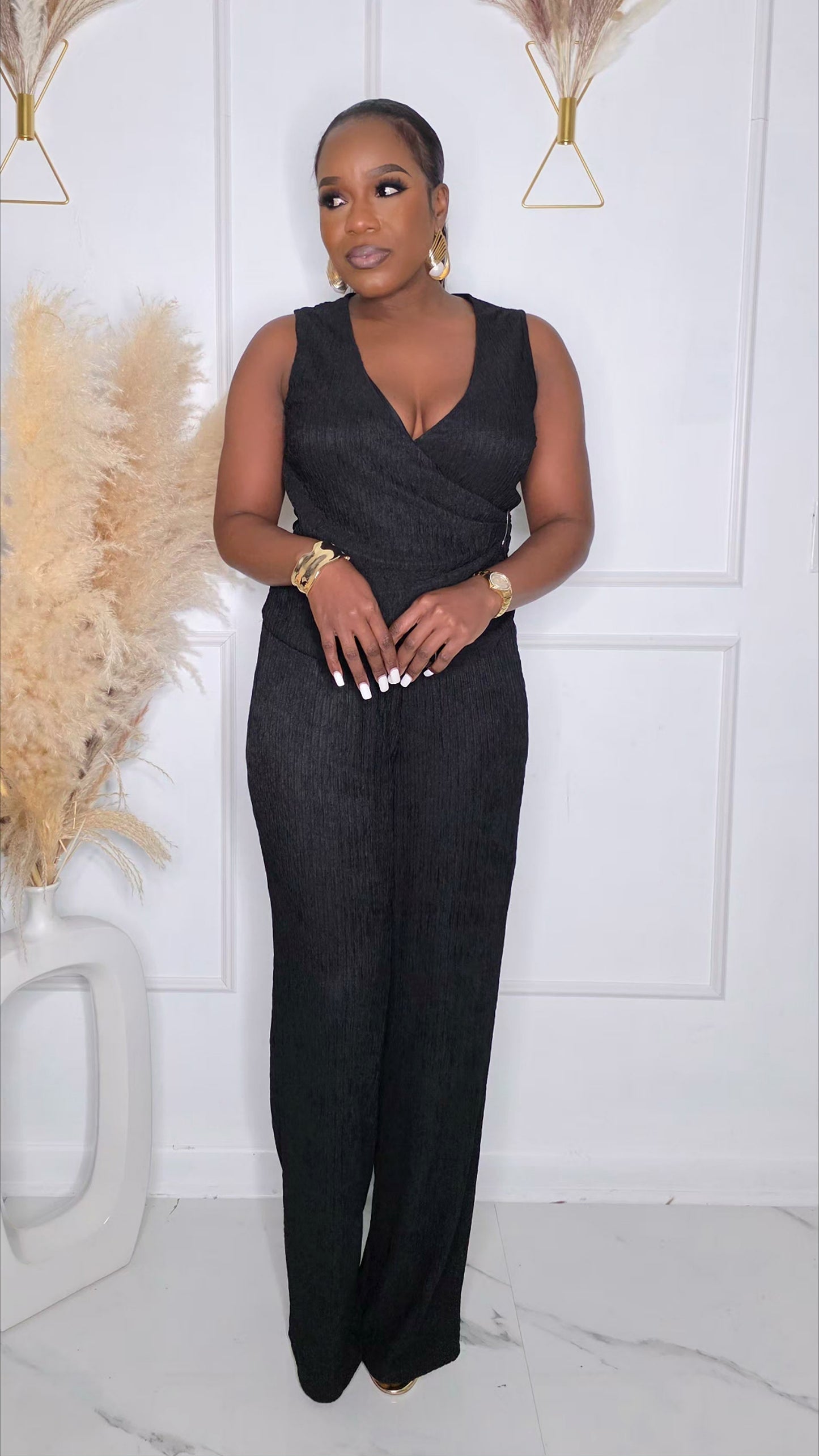 DAILY COUTURE LOUNGE SET - BLACK