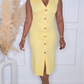 SPECIAL OFFERS MIDI DRESS - YELLOW