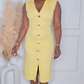 SPECIAL OFFERS MIDI DRESS - YELLOW