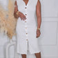 SPECIAL OFFERS MIDI DRESS -WHITE